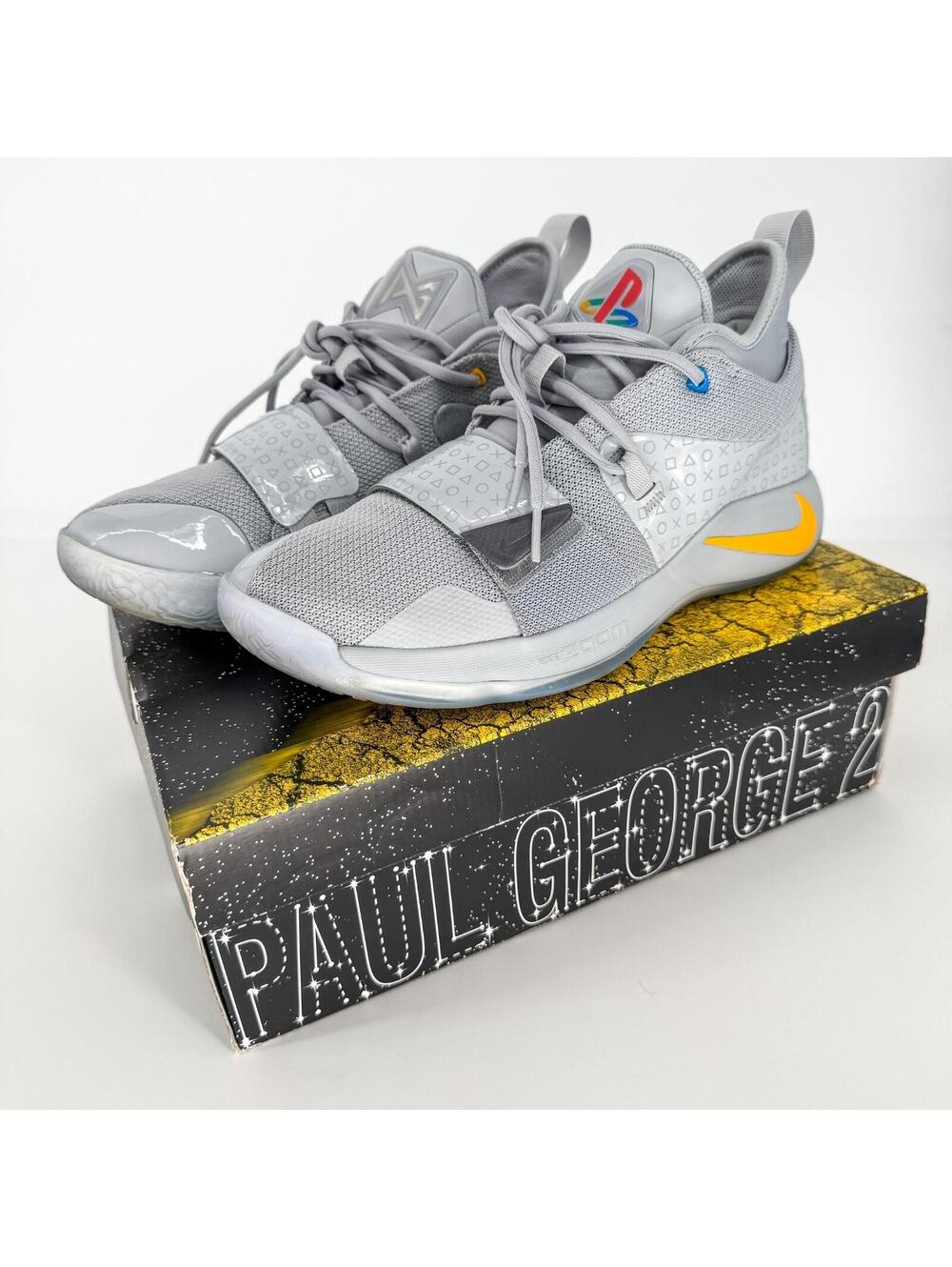 Nike PG 2.5 x PlayStation Collab Wolf Grey Basketball Streetwear Shoes Mens 10